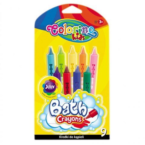 Kredki do kąpieli, Colorino Kids, 9 kolorów Colorino