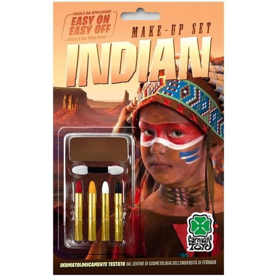 Kredki do malowania twarzy, Indianin, 4 kolory 