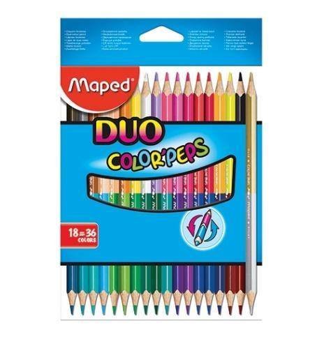 Kredki dwustronne Colorpeps Duo, 36 kolorów Maped