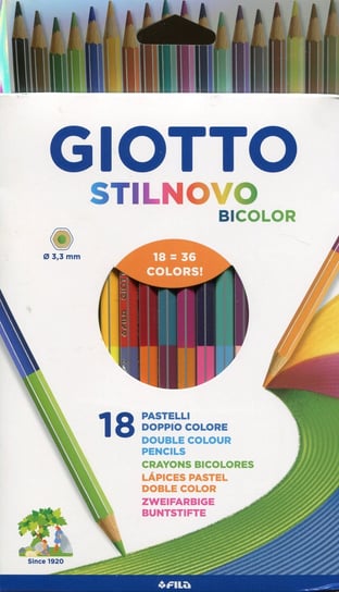 Kredki dwustronne, Giotto, 36 kolorów GIOTTO