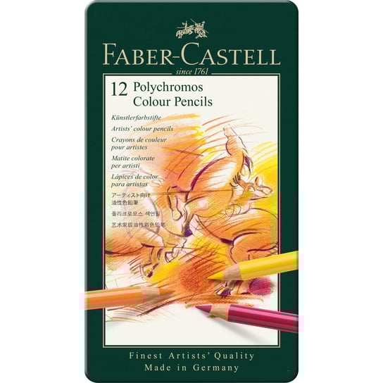 Kredki Faber-Castell Polychromos, 12 kolorów Faber-Castell
