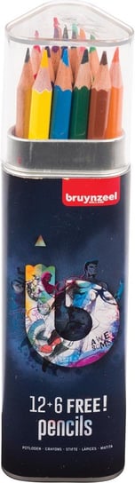 Kredki ołówkowe, 12+6 sztuk, Bruynzeel BRUYNZEEL