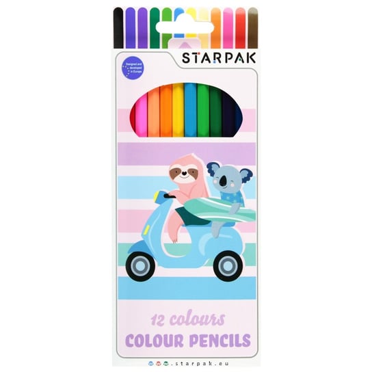 Kredki ołówkowe 12 kolorów Koala STARPAK 536290 Starpak