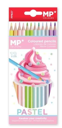 Kredki Ołówkowe 12 Kolorów Pastelowe Mp MP Colors