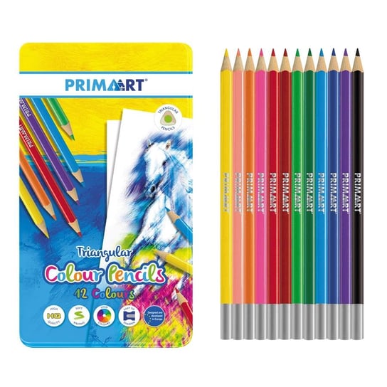 Kredki Ołówkowe 12 Kolorów Trójkątne Prima Art 447729 Prima Art