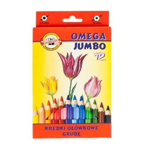 Kredki Ołówkowe 12K Omega Jumbo 3382 Kohinoor Koh-I-Noor