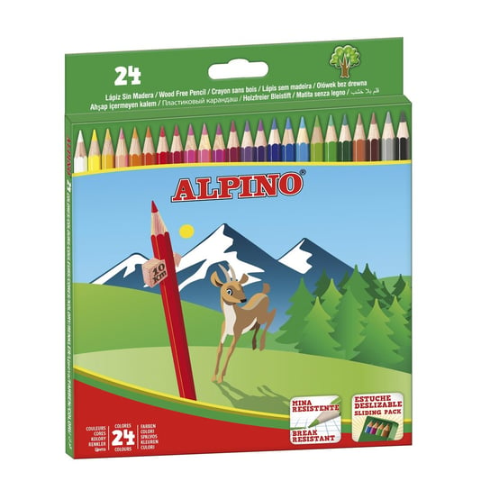 Kredki ołówkowe ALPINO 24 kolory Classic Alpino