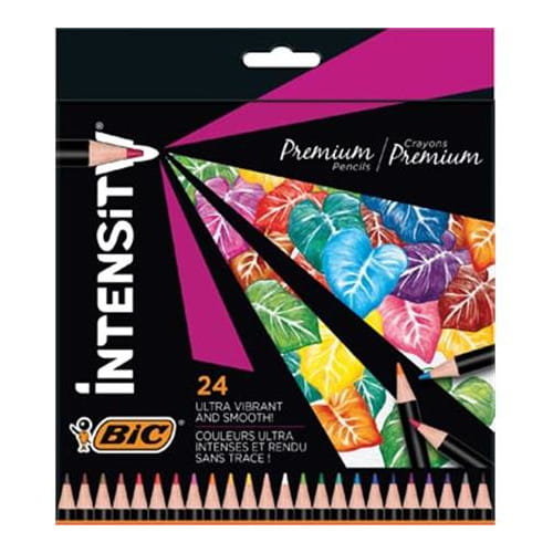 Kredki Ołówkowe Bic Intensity Premium 24 Kolorów Pudełko BIC