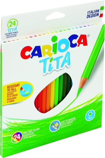 Kredki ołówkowe, Carioca Tita, 24 kolory Carioca