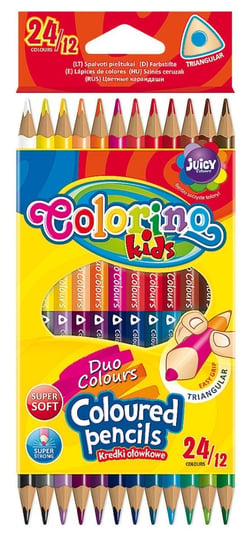 Kredki ołówkowe dwustronne Colorino 12=24 kolory Colorino