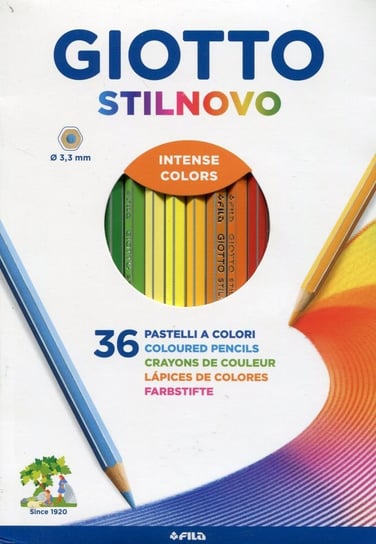 Kredki ołówkowe, Giotto Stilnovo, 36 sztuk GIOTTO