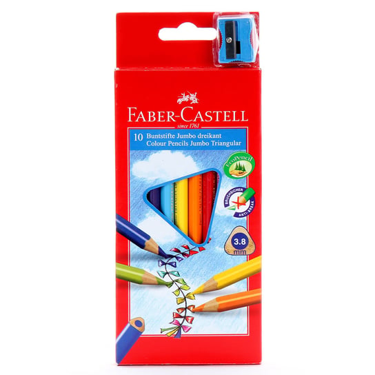 Kredki ołówkowe, Junior Grip, 10 kolorów Faber-Castell