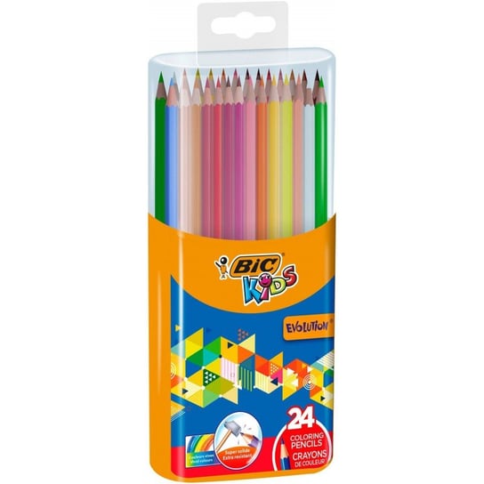 Kredki ołówkowe, Kids Ecolutions, 24 kolory BIC