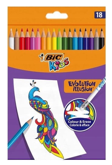 Kredki ołówkowe Kids Evolution Illusion 18 kol BIC BIC