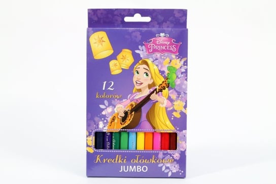 Kredki ołówkowe, Księżniczki Disney'a, 12 kolorów Beniamin