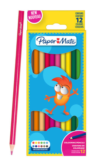 Kredki Ołówkowe Paper Mate 12 kolorów - 2166490 Paper Mate