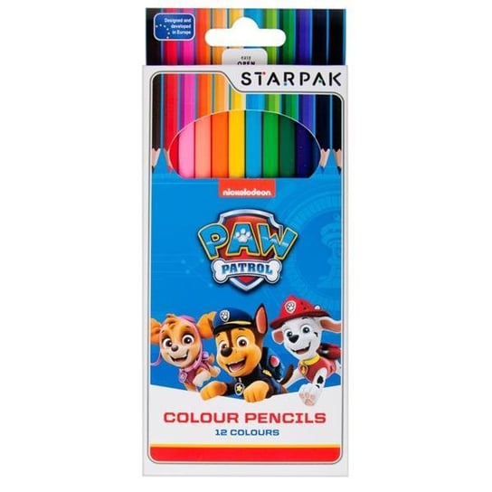 Kredki ołówkowe, Psi Patrol, 12 kolorów Starpak