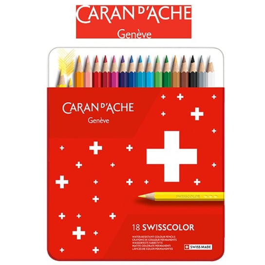 Kredki ołówkowe, Swisscolor, 18 kolorów CARAN D'ACHE