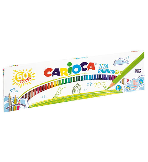 Kredki ołówkowe Tita, 50 kolorów Carioca TARGI