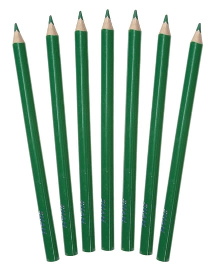 Kredki ołówkowe trójkątne grube jumbo Shan Zielone ciemne 12 sztuk Shan