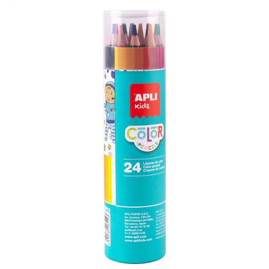 Kredki ołówkowe w tubie Apli Kids - 24 kolory APLI Kids