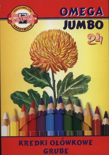 Kredki Omega Jumbo, 24 kolory Koh-I-Noor