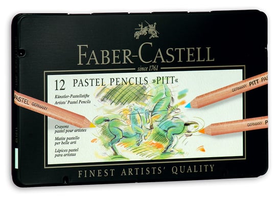 Kredki pastelowe, Pitt, 12 kolorów Faber-Castell