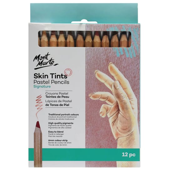 Kredki Pastelowe Skin Tints Mont Marte 12SZT Mont Marte