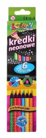 Kredki Premium Kolori Neonowe 6 Kolorów Penmate PENMATE