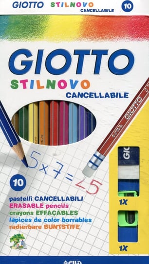 Kredki ścieralne Stilnovo, Giotto, 10 kolorów GIOTTO