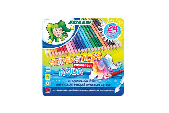 Kredki Supersticks Aqua, 24 kolory Jolly