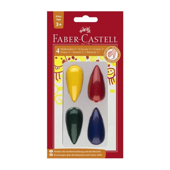 Kredki świecowe 4 kolory blister Faber-Castell 120405FC Faber-Castell