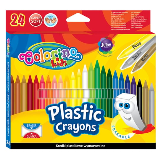 Kredki świecowe, Colorino Kids, 24 kolory Colorino