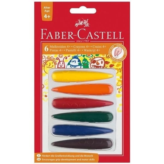 Kredki świecowe dla najmłodszych, 6 kolorów Faber-Castell