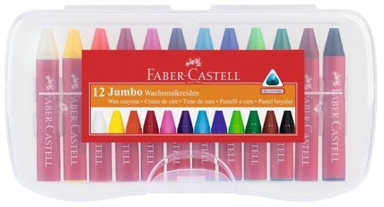 Kredki świecowe Jumbo, 12 kolorów Faber-Castell