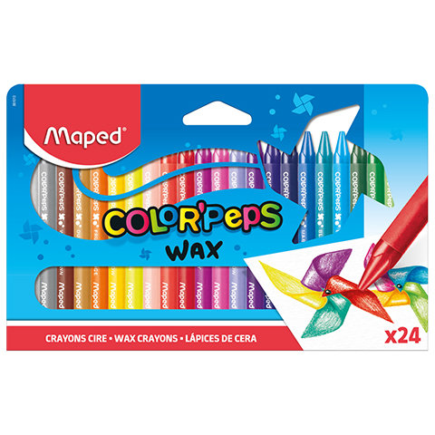 Kredki Świecowe Maped Color'peps 24 Kolory Maped