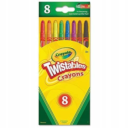 Kredki świecowe Twistables 8 kolorów Crayola Crayola