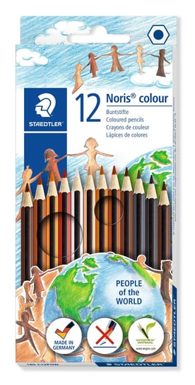 Kredki sześciokątne, 12 kolorów Staedtler