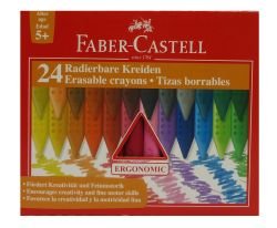 Kredki woskowe, trójkątne, 24 kolory Faber-Castell