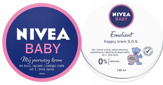 Krem dla niemowląt i emolient kojacy NIVEA BABY Inna marka