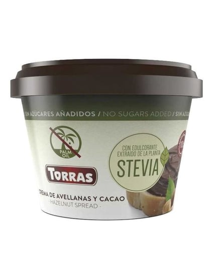Krem Kakaowo-Orzechowy bez Cukru ze Stevią 200 g TORRAS Torras