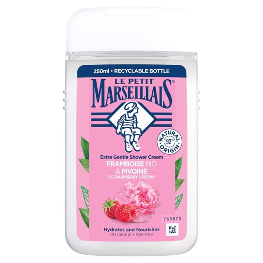 Krem pod prysznic  Extra Gentle Shower Cream Organic Raspberry &amp; Peony<br /> Marki Le Petit Marseillais Le Petit Marseillais