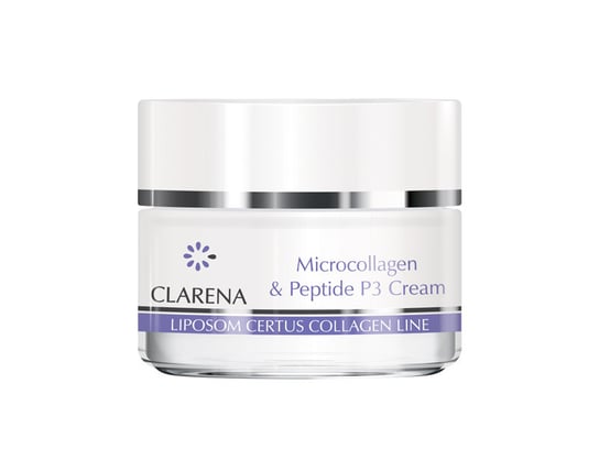 Krem z mikrokolagenem i peptydami na pierwsze oznaki starzenia Microcollagen & Peptide P3 Cream Clarena