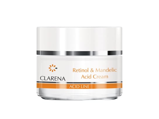 Krem z retinolem i kwasem migdałowym o działaniu przeciwzmarszczkowym Retinol & Mandelic Acid Cream Clarena