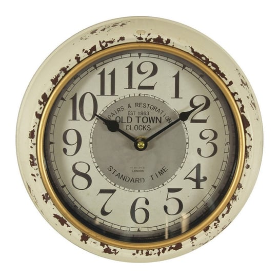 Kremowy retro zegar ścienny Traditions Duwen
