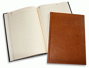 Kreska, Notatnik dzienny z perforacją B5, 80 kartek, brązowy Kreska