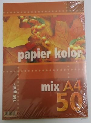 Kreska, Papier kolory fluorescencyjne mix A4-50 Kreska