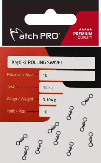 Krętliki Wędkarskie Matchpro Rolling Swivel R. 6 Inna marka