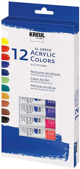 Kreul, farby akrylowe, 12 kolorów Kreul