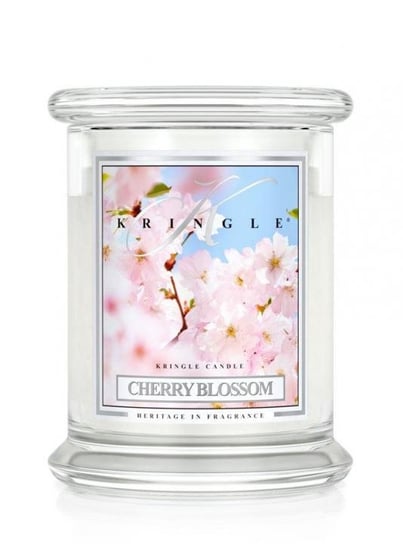 Kringle Candle, Cherry Blossom, świeca zapachowa, średni słoik, 2 knoty Kringle Candle